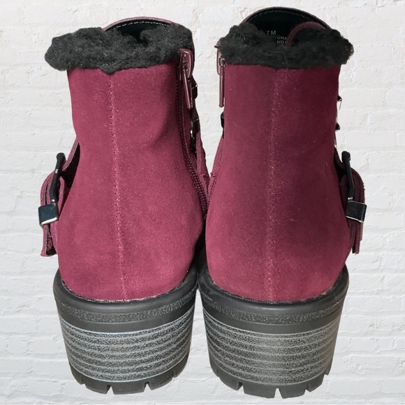 Sporto Suede Leather Combat Style Boots Size 7 - Picture 6 of 8